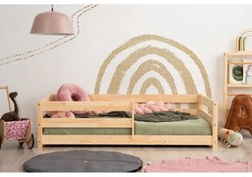 Natúr színű borovi fenyő gyerekágy 140x200 cm Mila CPD – Adeko
