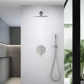 AREZZO design ASTRO falsík alatti zuhanycsaptelep szett, szálcsiszolt nikkel