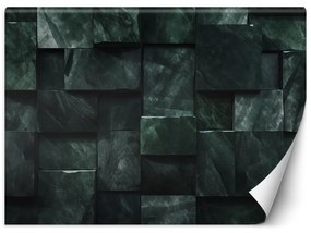 Tapéta, Zöld 3D kockák - 250x175