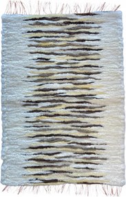 Bolyhos gyapjú szőnyeg Kézzel Szőtt 105 x 70