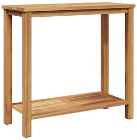 Dohányzóasztal tárolóval Barna 85 x 35 x 75 cm Tömör tíkfa