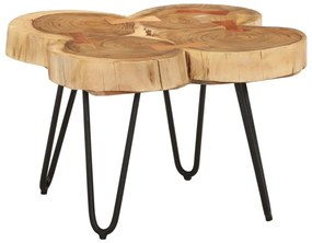 tömör akácfa dohányzóasztal 4 rönkszelet 36 cm