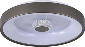 Searchlight 89735-38LT - LED fényerőszabályozható mennyezeti lámpa POLKA 24W/230V + 6W átmérő 38,5 cm barna