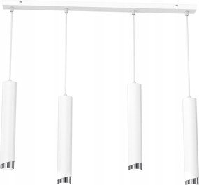 Függő Mennyezeti Lámpa Fém Csövek GU10 Loft Spot Fehér Csep Nagy Lámpa