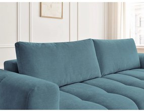 Kék kinyitható-tárolóhelyes kanapé 251 cm Fuji – Bobochic Paris