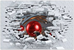 Poszterek 120x80 Piros gömbök a kézben