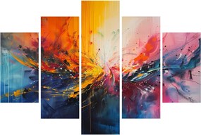Kép - Színes absztrakció (150x105 cm)