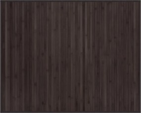 vidaXL négyszögletű sötétbarna bambusz szőnyeg 80 x 100 cm
