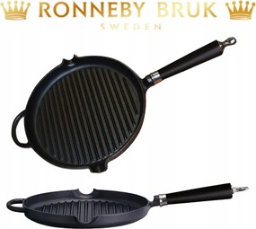 Öntöttvas grillserpenyő kiöntővel 28 cm Ronneby Bruk