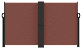 barna behúzható oldalsó napellenző 140 x 1000 cm