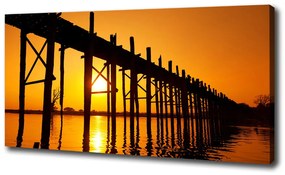 Vászonfotó Bridge naplemente oc-89928276