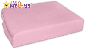baby nellys jersey lepedő rózsaszín 90x90cm