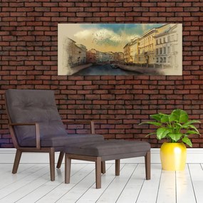 Kép - Moyka, folyó, St. Petersburg, Oroszország (120x50 cm)