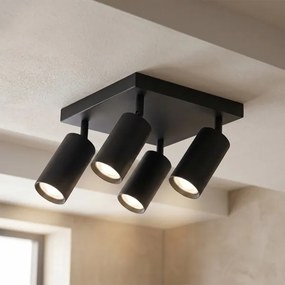 Brilagi - SELE SQUARE spotlámpa 4xGU10/30W/230V fekete