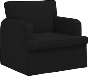 vidaXL Kanapé Fekete 84 x 80 x 85 cm szövet