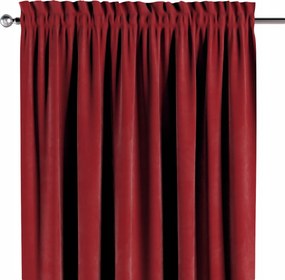 Dekoria Csatornafüggöny frufruval 1 db 130x260cm piros árnyalatok