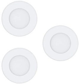 Eglo 97111 - SZETT 3x LED süllyesztett mennyezeti lámpatest FUEVA-RW 1xLED/2,8W/230V