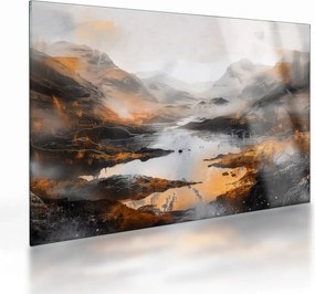 Üveg kép - Hegyi tájak festése (70x50 cm)
