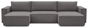 Szürke sarokkanapé ("U" alakú) Nihad – Bobochic Paris