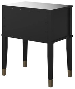 Fekete éjjeliszekrény Westerleigh – CosmoLiving by Cosmopolitan