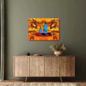 Kép - Ősi festészet (üvegen) (70x50 cm)