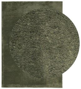 HUARTE erdőzöld rövid szálú puha és mosható szőnyeg 200x280 cm
