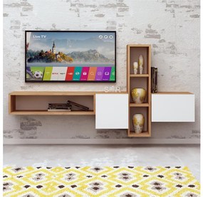 Asir Fali egység KUMKUAT 70x160 cm barna/fehér AS0793