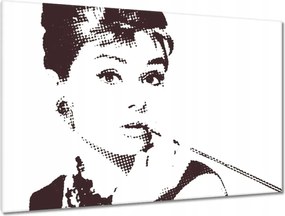 Vászonkép 120x80 Audrey Hepburn Szivar