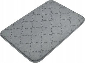 Fürdőszobaszőnyeg csúszásgátló 40x60 cm Szürke puha dekoratív stílusos