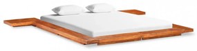 Japán stílusú tömör akácfa futon ágykeret 160 x 200 cm