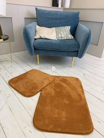 Royal Shaggy fürdőszobai szőnyeg szett Terra (Narancssárga) 50x80 és 50x40