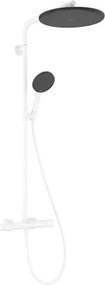 Hansgrohe Raindance Alive S Puro zuhanyrendszer termosztátos csapteleppel matt fehér 24594700