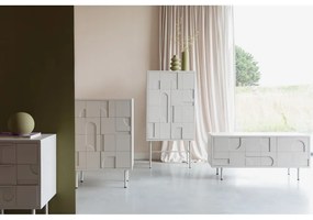 Világosszürke komód 55x120x40 cm Funk – White Label