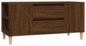 barna tölgy színű szerelt fa TV-szekrény 102x44,5x50 cm