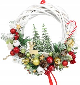 Karácsonyi koszorú ajtó koszorú karácsonyfadísz