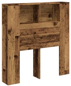 antik fa színű szerelt fa áthidalószekrény 100 x 19 x 104,5 cm