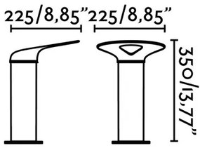 FARO 71224 - LED Kültéri lámpa LOTUS LED/18W/230V IP65