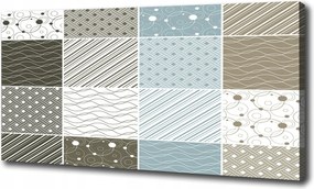 Vászonkép Geometrikus minták 120x60 cm