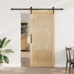 Csúszó ajtó Egyéb ORKDAL Természetes és fekete 78 x 202 cm