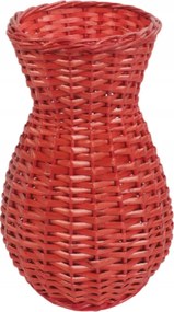 Szárított virág váza fonott kézműves dekoráció Wenge 21cm