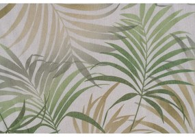 Zöld-bézs átlátszó függöny 300x260 cm Palmas – Mendola Fabrics