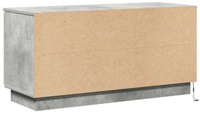 TV állvány Beton Szürke 100x38x49 cm Mérnöki fa