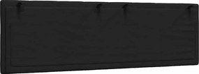 fekete szövet fejtámla párna Hanko 160 cm