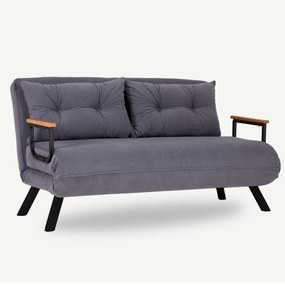 2 személyes kanapéágy Homoko 2-Seater - Szürke