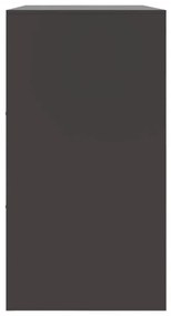 fekete acél tálalószekrény 99 x 39 x 73 cm