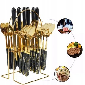 Evőeszköz Készlet 24db-os 6 személyes kés, villa és kanál szett