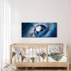 Kép - Futball a térben (120x50 cm)