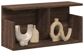 barna tölgy színű szerelt fa faliszekrény 60 x 20 x 30 cm