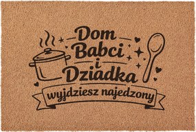 Lábtörlő Nagymama Nagypapa napja Ajándék Kókusz ajtóra 60x40