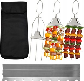 Grill nyársak kebab 3 db-os rozsdamentes acél tasak